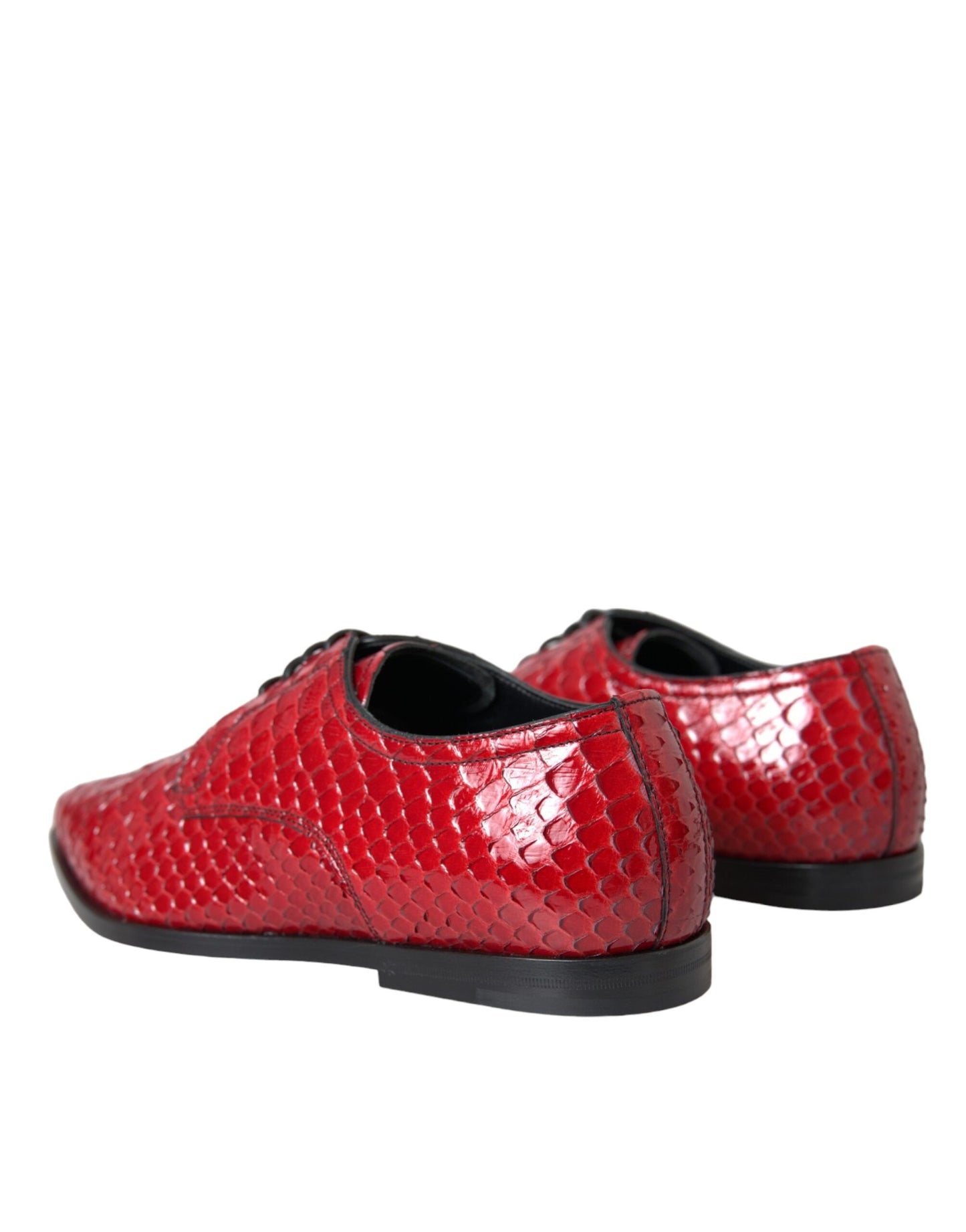 Zapatos Derby Formales para Hombre con Textura Roja y Barnizado
