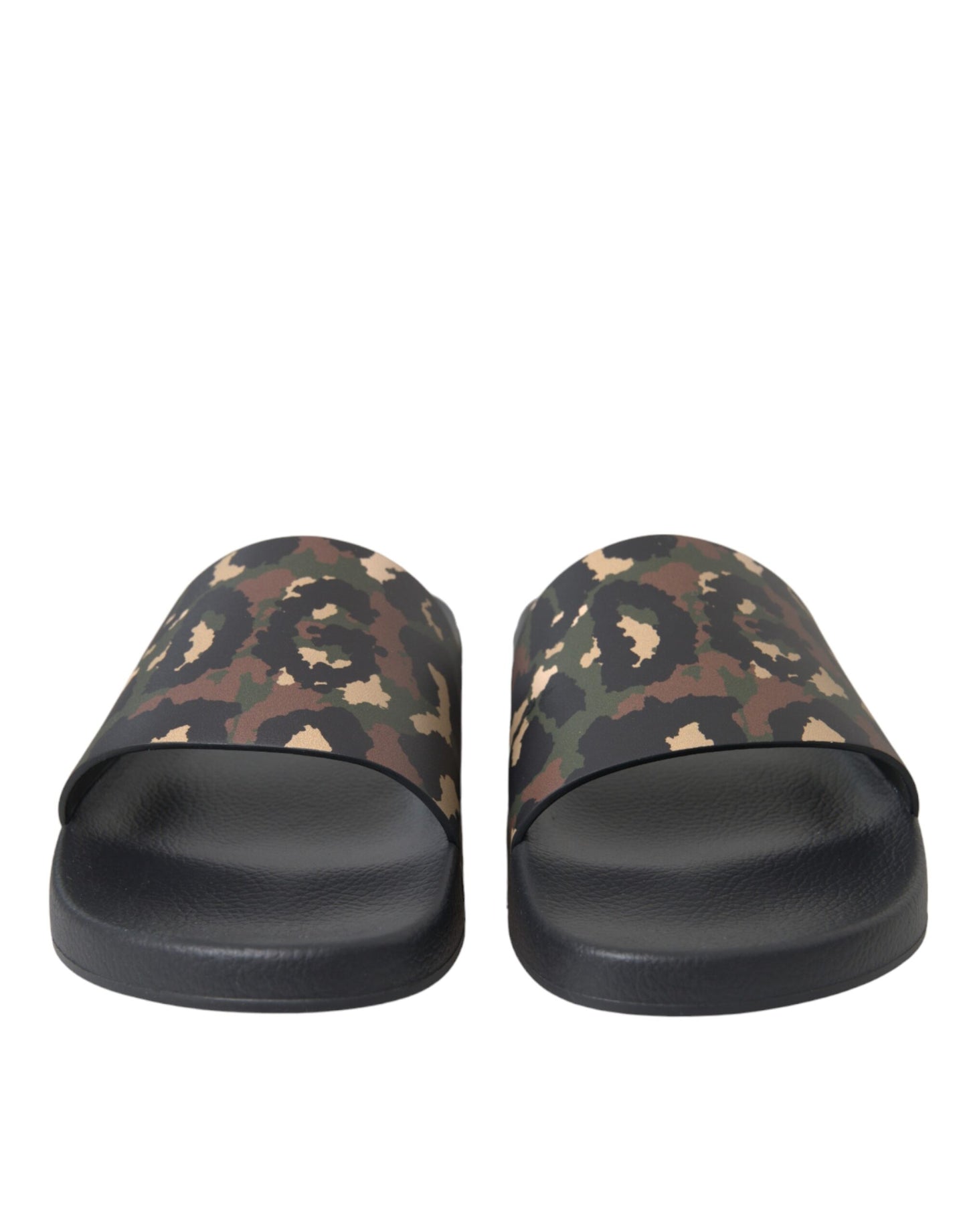 Zapatos de playa de cuero con camuflaje multicolor para hombre