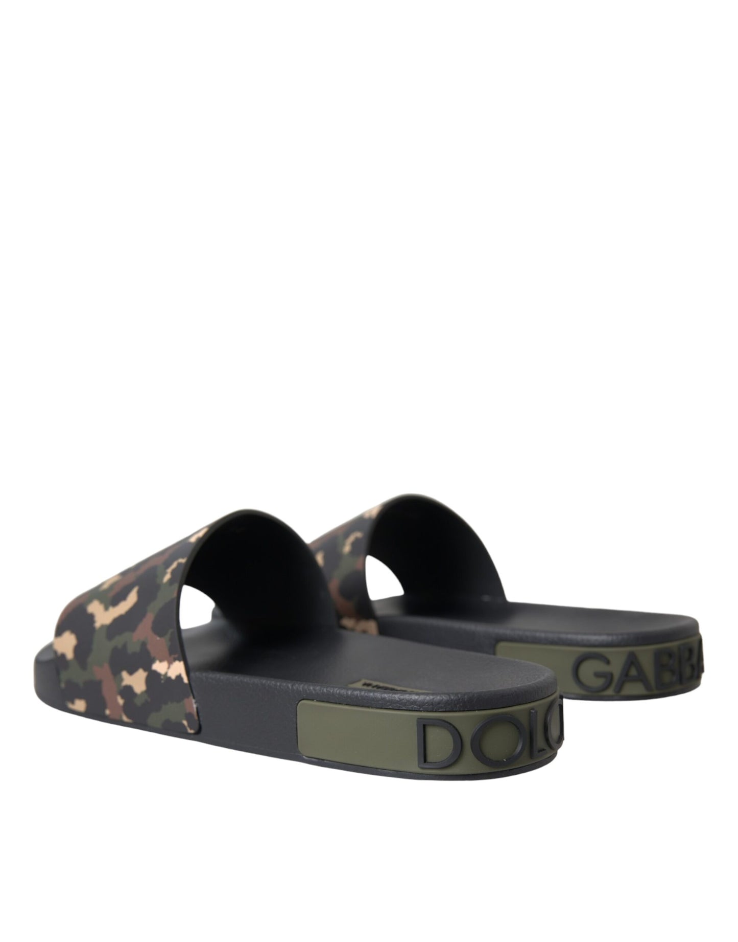 Zapatos de playa de cuero con camuflaje multicolor para hombre