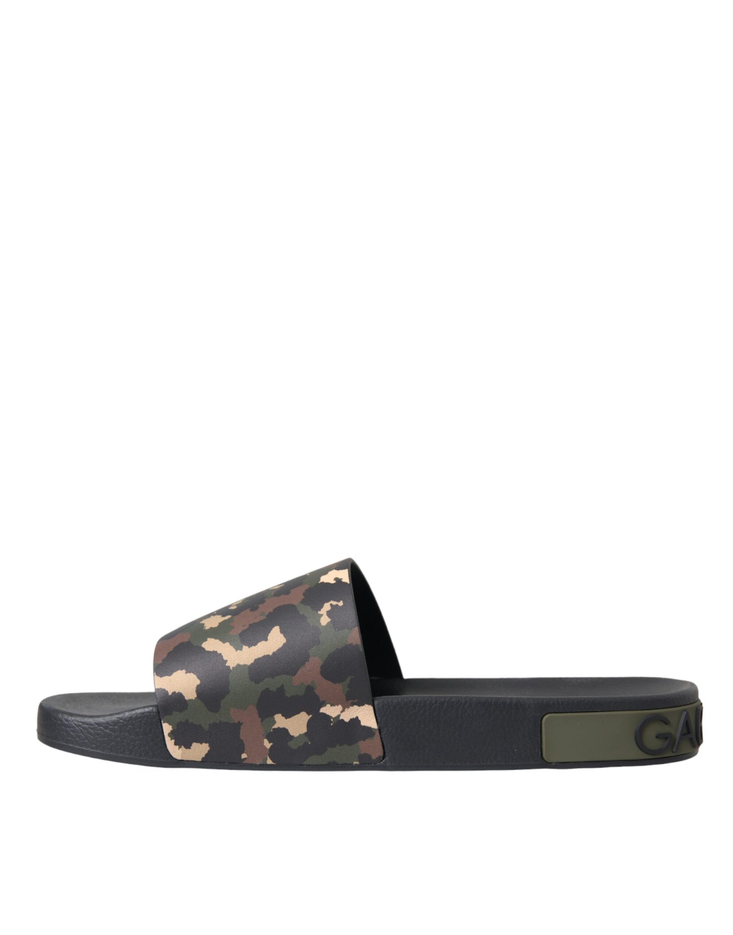 Zapatos de playa de cuero con camuflaje multicolor para hombre
