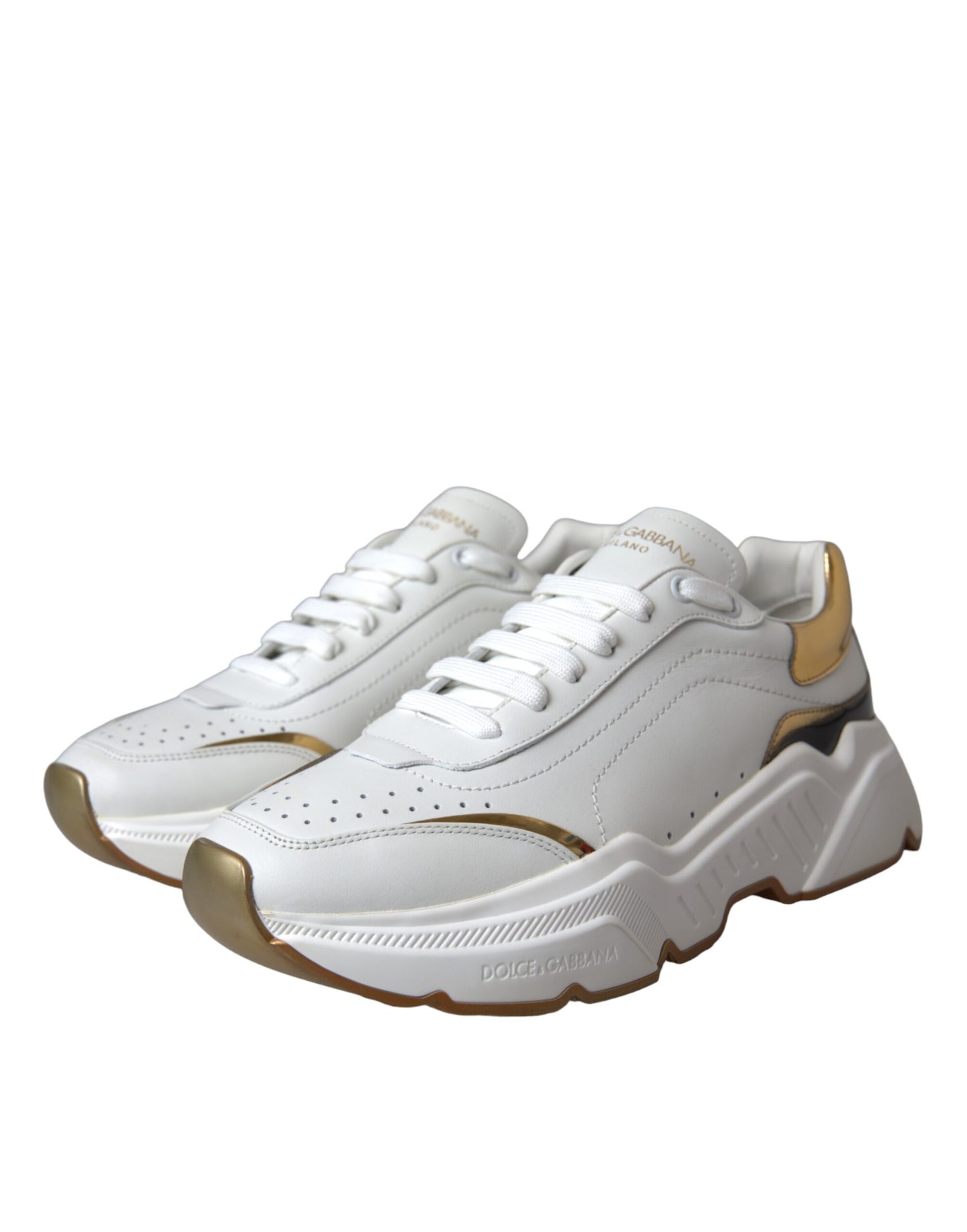 Zapatillas deportivas de piel DAYMASTER en oro blanco