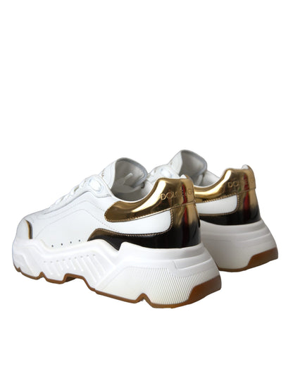 Zapatillas deportivas de piel DAYMASTER en oro blanco