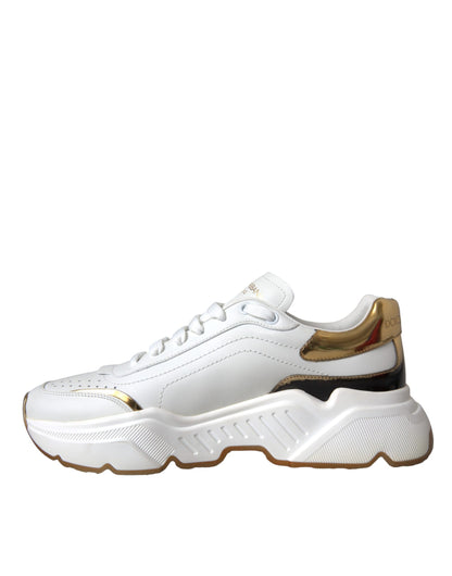 Zapatillas deportivas de piel DAYMASTER en oro blanco