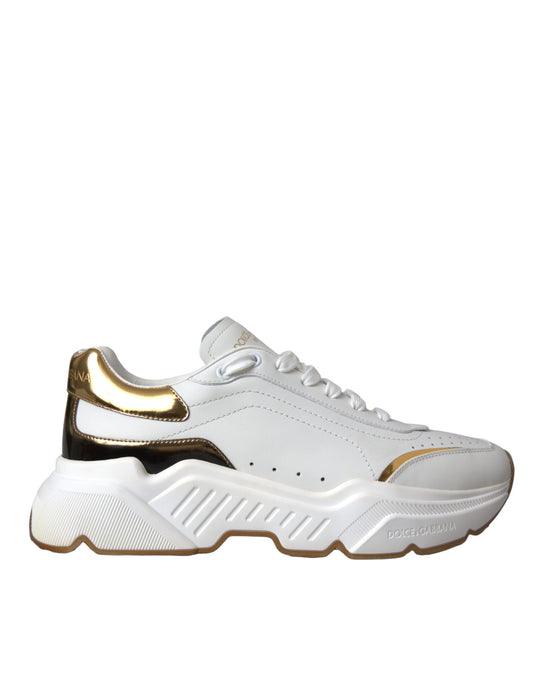Zapatillas deportivas de piel DAYMASTER en oro blanco