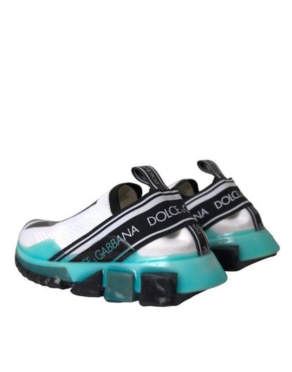 Zapatillas Sorrento sin cordones negras, blancas y azules