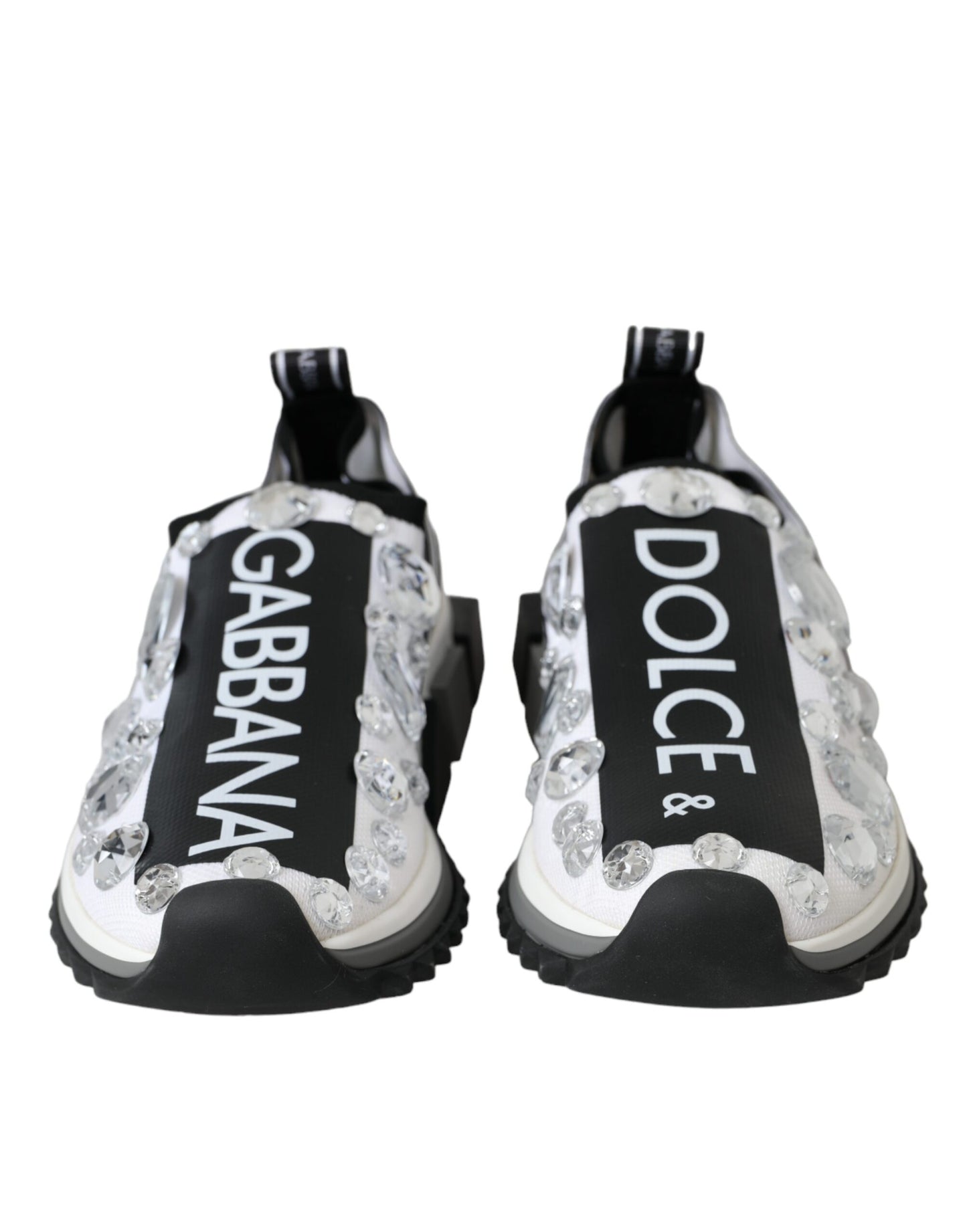 Zapatillas blancas con cristales Sorrento
