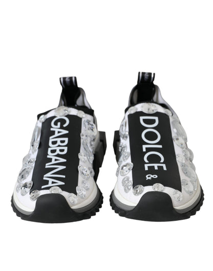 Zapatillas blancas con cristales Sorrento