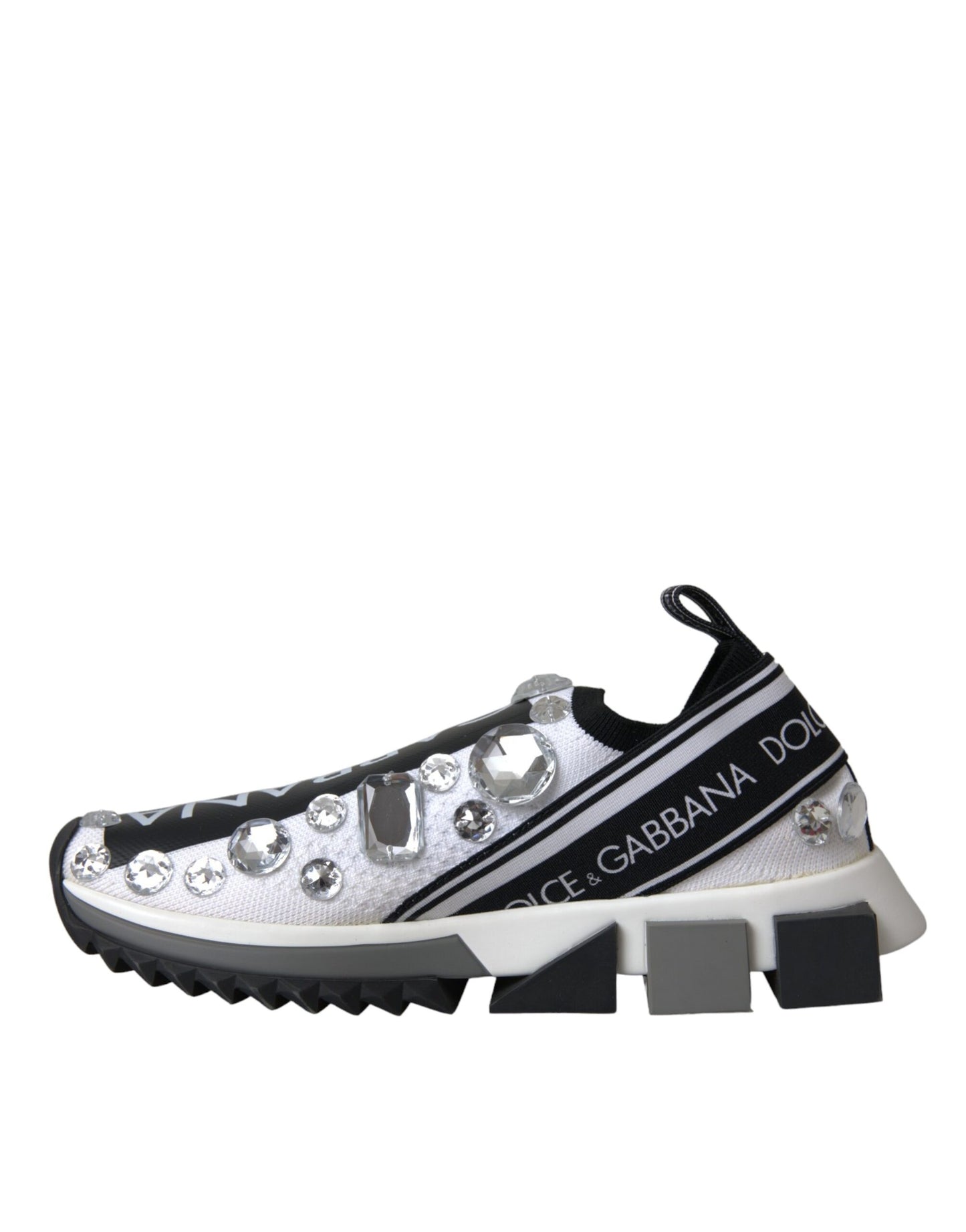 Zapatillas blancas con cristales Sorrento