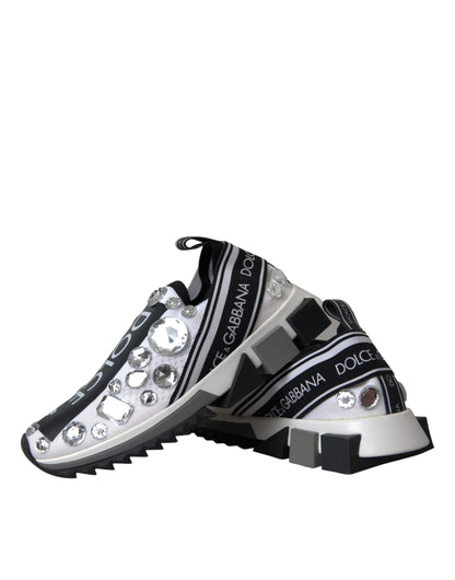 Zapatillas blancas con cristales Sorrento
