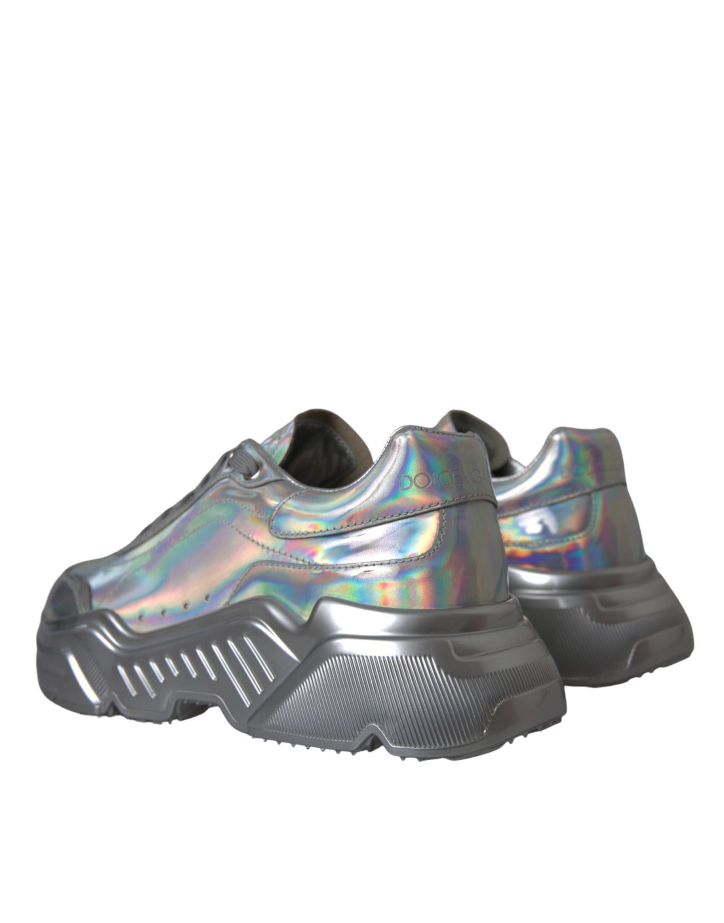 Zapatillas deportivas DAYMASTER de piel iridiscente plateada