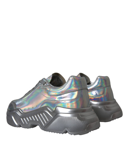 Zapatillas deportivas DAYMASTER de piel iridiscente plateada