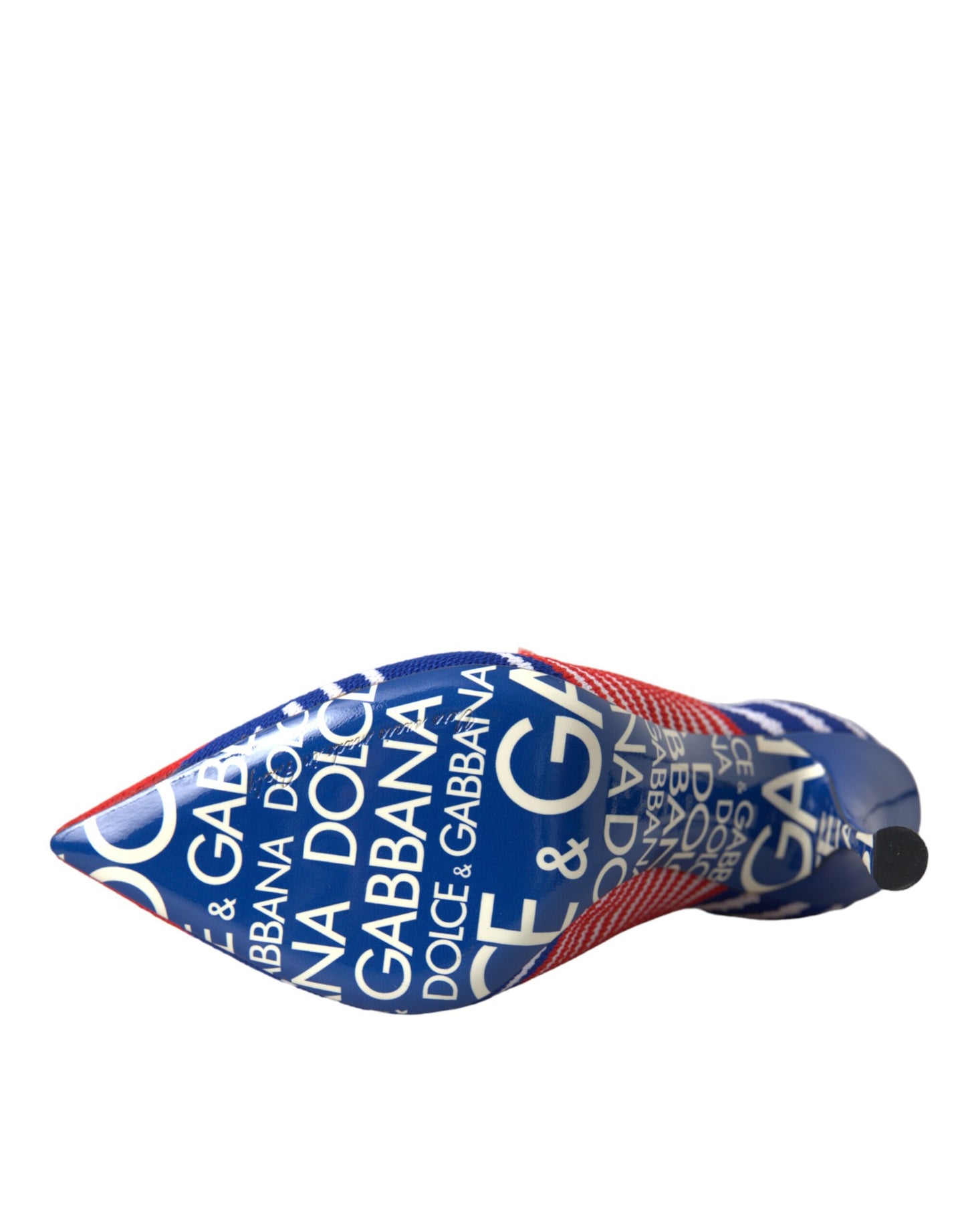 Botas cortas estilo calcetín elásticas rojas y azules con logotipo