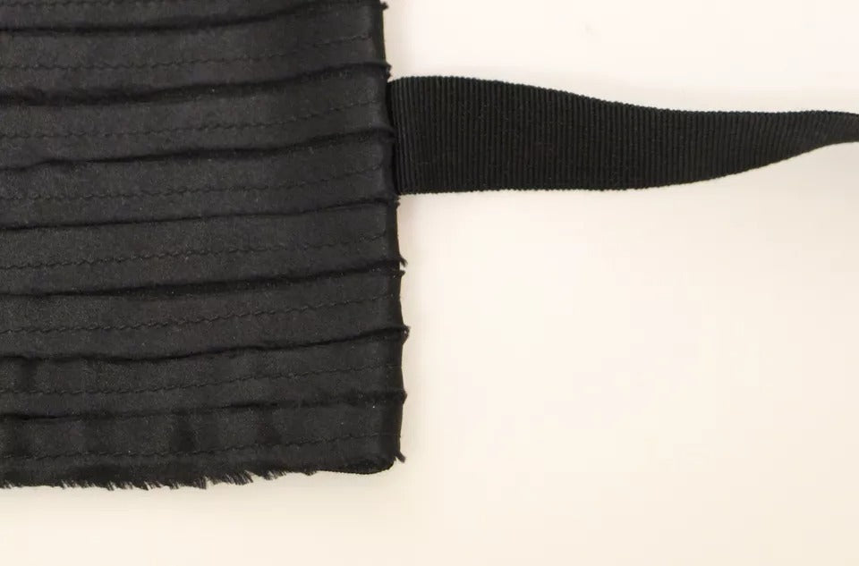 Faja de seda negra para mujer