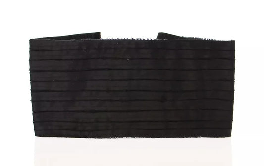 Faja de seda negra para mujer