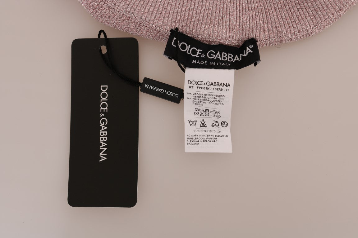 Elegantes pantalones elásticos de cintura media en color rosa