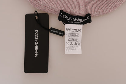 Elegantes pantalones elásticos de cintura media en color rosa