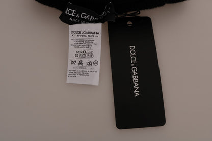 Elegantes pantalones elásticos de seda y cachemira negra