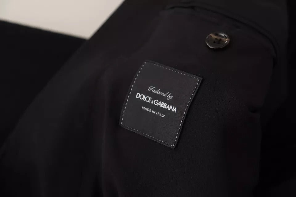 Chaqueta Blazer de corte entallado de lana negra