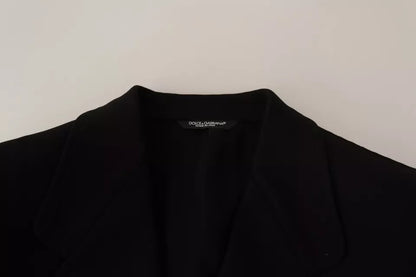 Chaqueta Blazer de corte entallado de lana negra