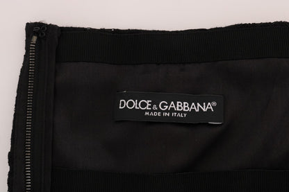 Elegante minifalda de encaje floral en forma de A
