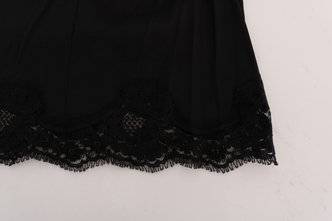 Elegante minifalda de encaje floral en forma de A