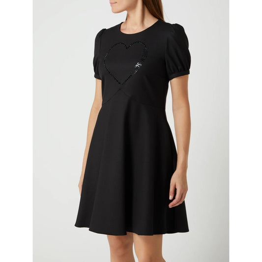 Vestido de mujer de poliéster negro