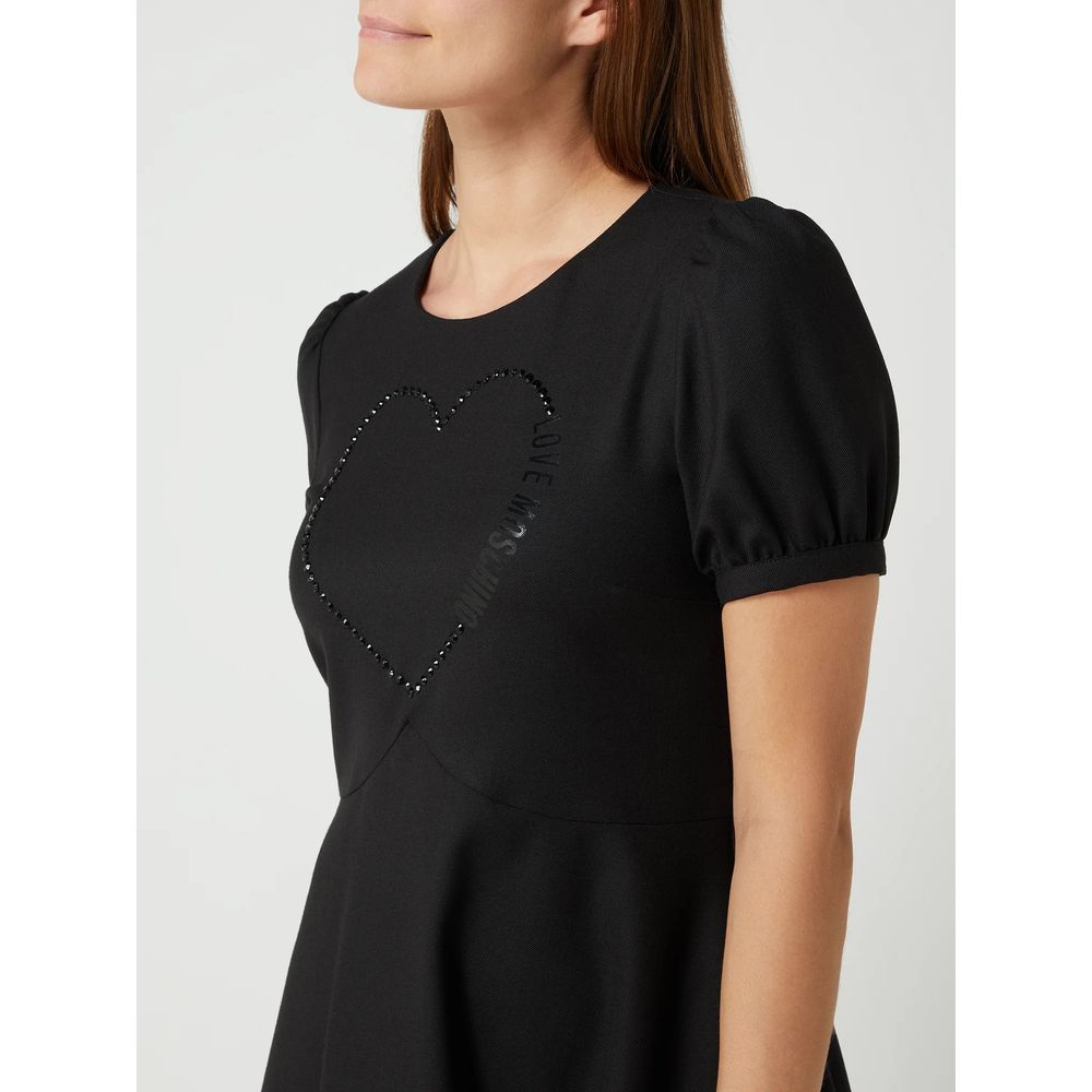 Vestido de mujer de poliéster negro