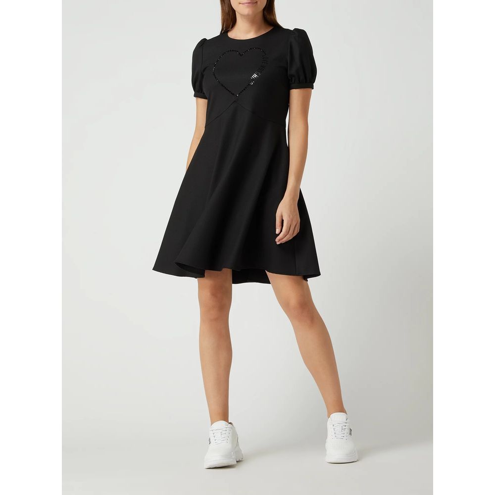 Vestido de mujer de poliéster negro