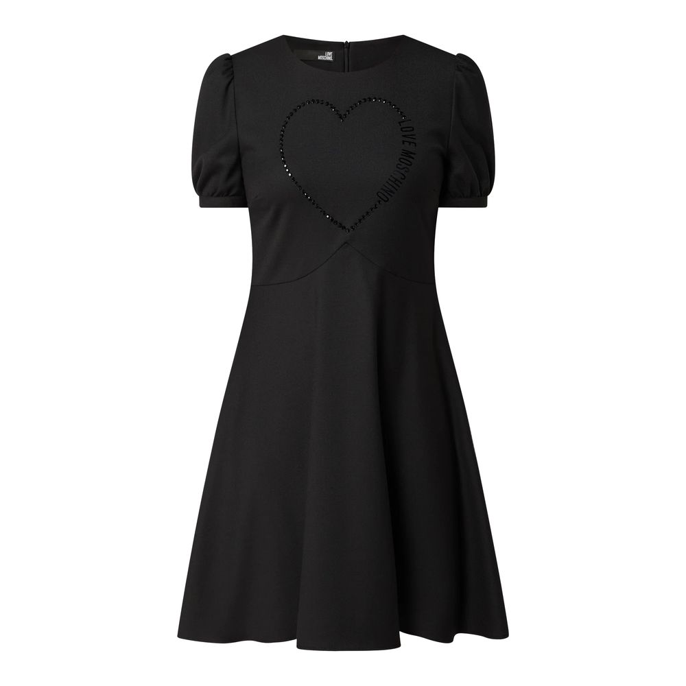 Vestido de mujer de poliéster negro
