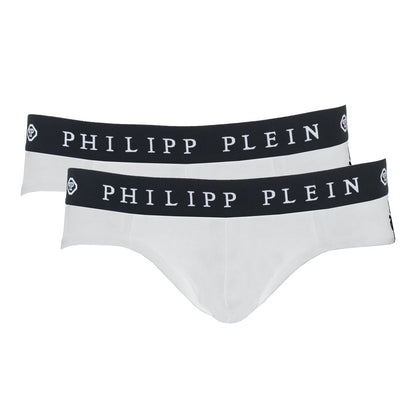 Calzoncillos bóxer blancos de algodón para hombre