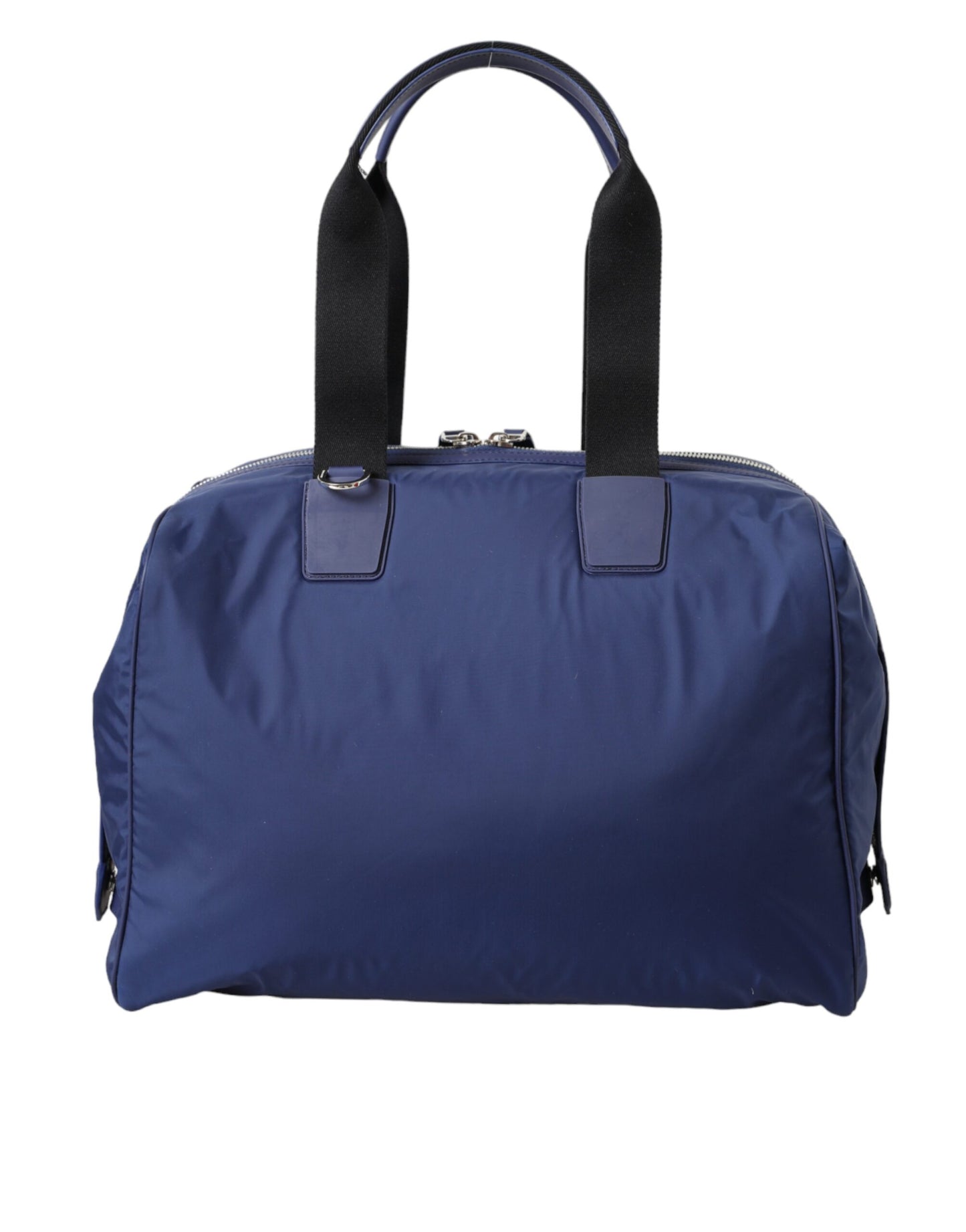 Bolso de mano y bandolera de piel de becerro de nailon azul