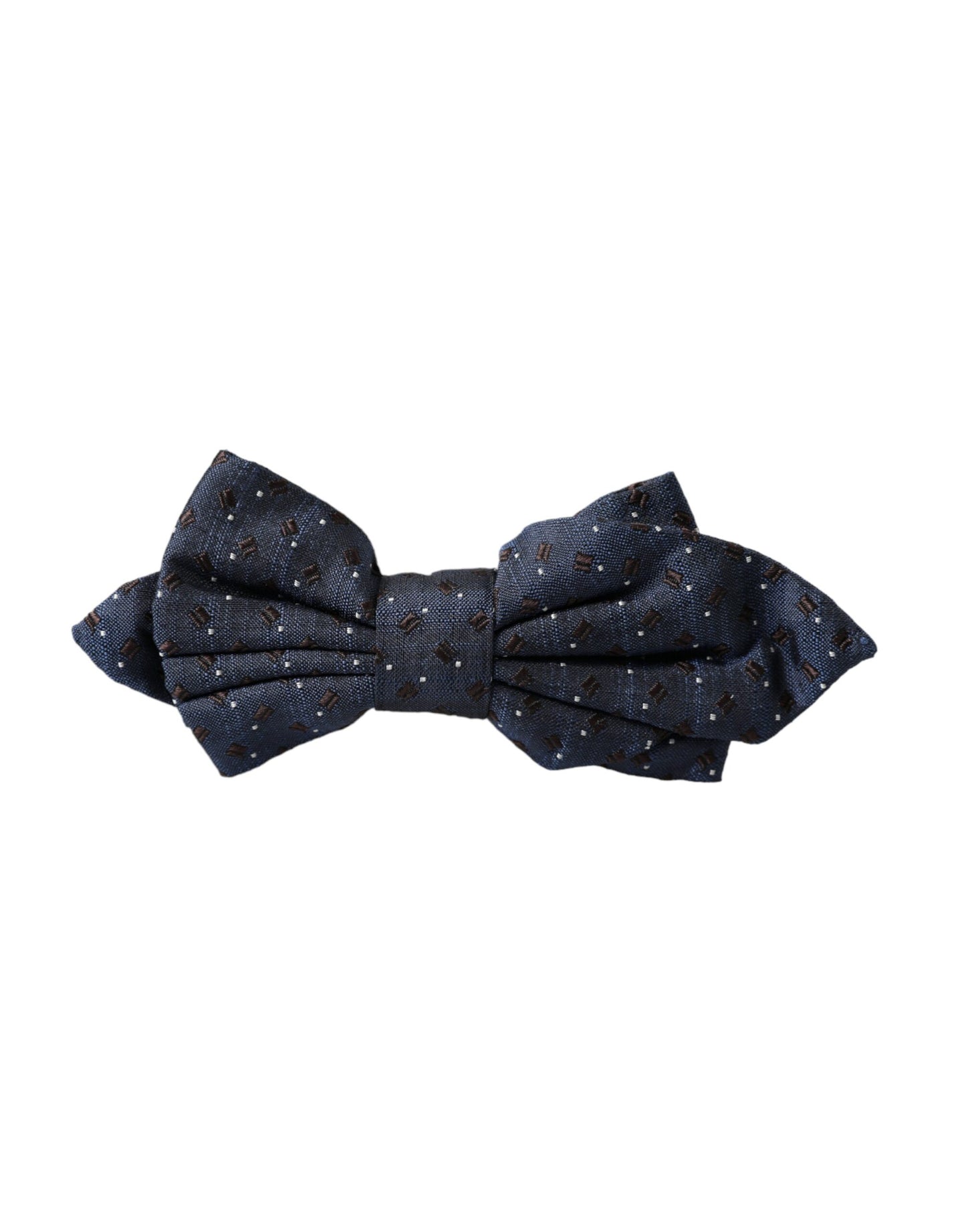 Pajarita Papillon ajustable con estampado de seda azul marino para hombre