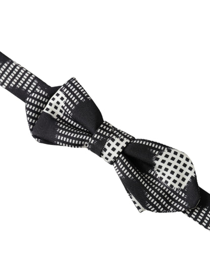 Pajarita Papillon de seda multicolor con lunares y cuello ajustable para hombre
