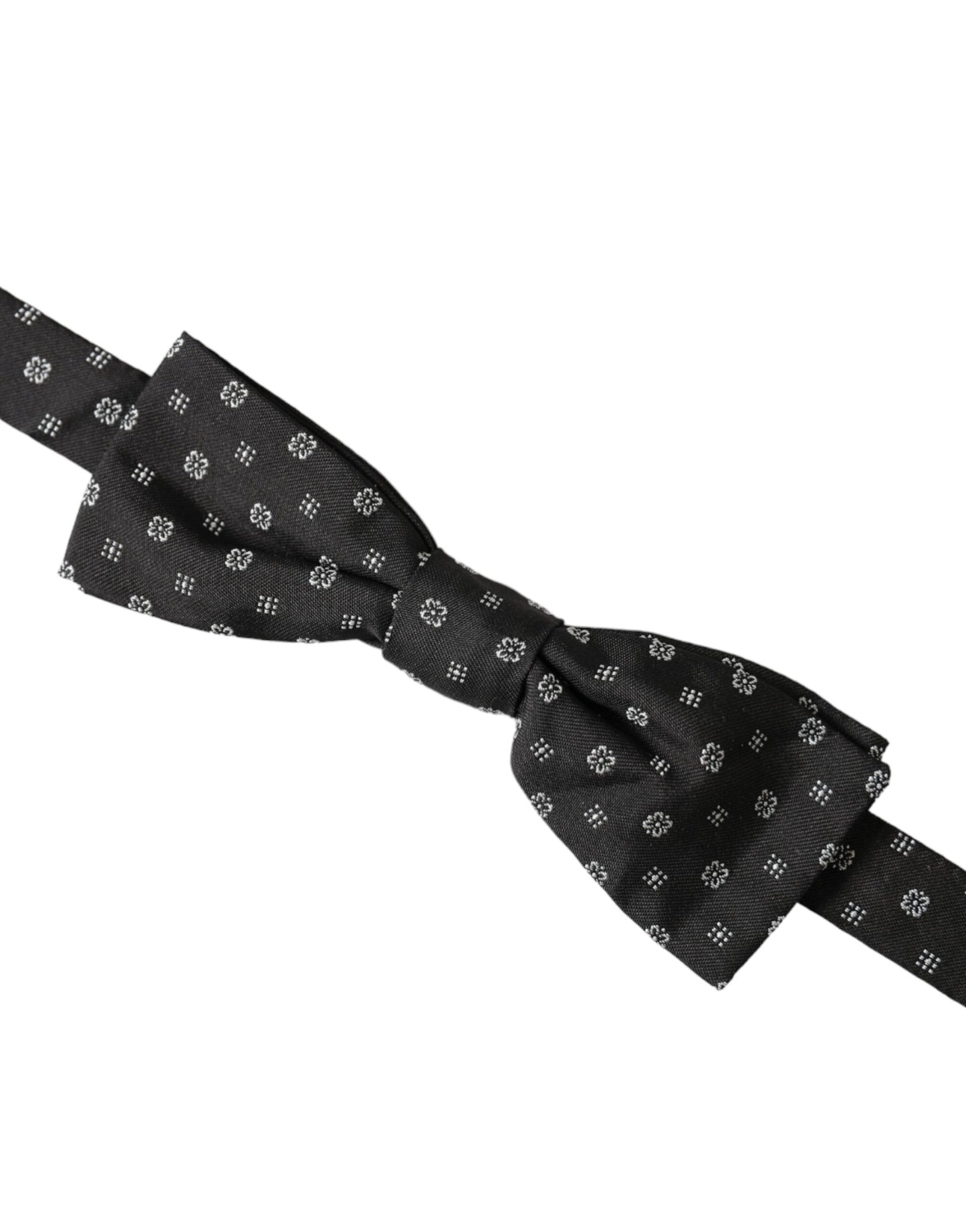 Pajarita Papillon de seda negra con cuello ajustable para hombre