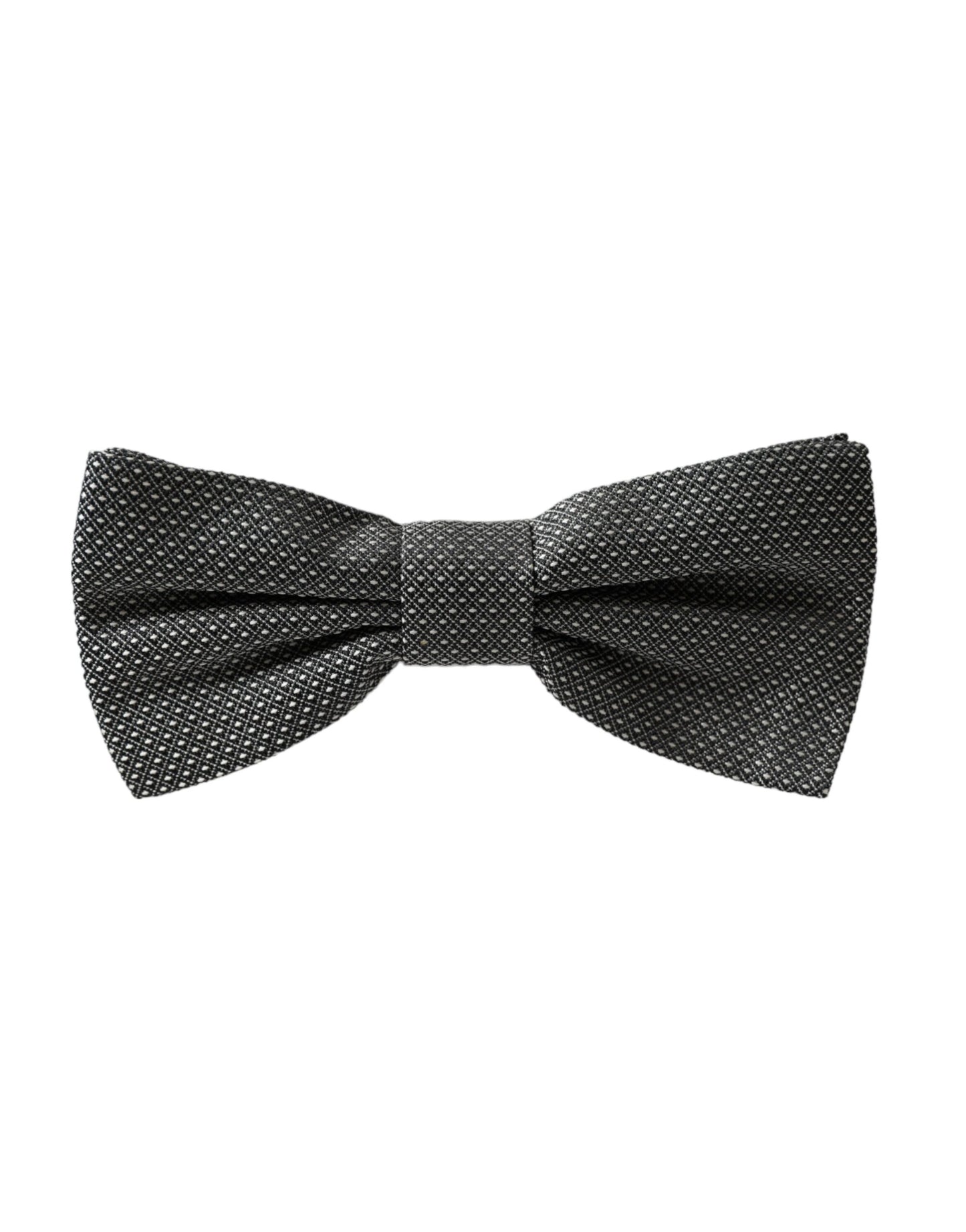 Pajarita de seda gris con estampado ajustable para hombre