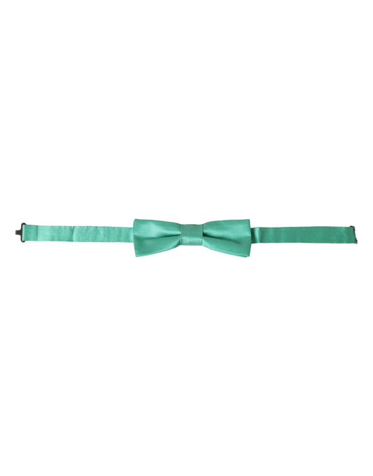 Pajarita de seda verde menta ajustable para hombre