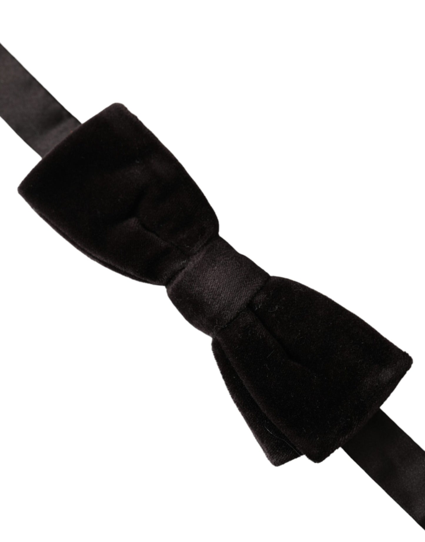 Pajarita de algodón y terciopelo negro ajustable para hombre
