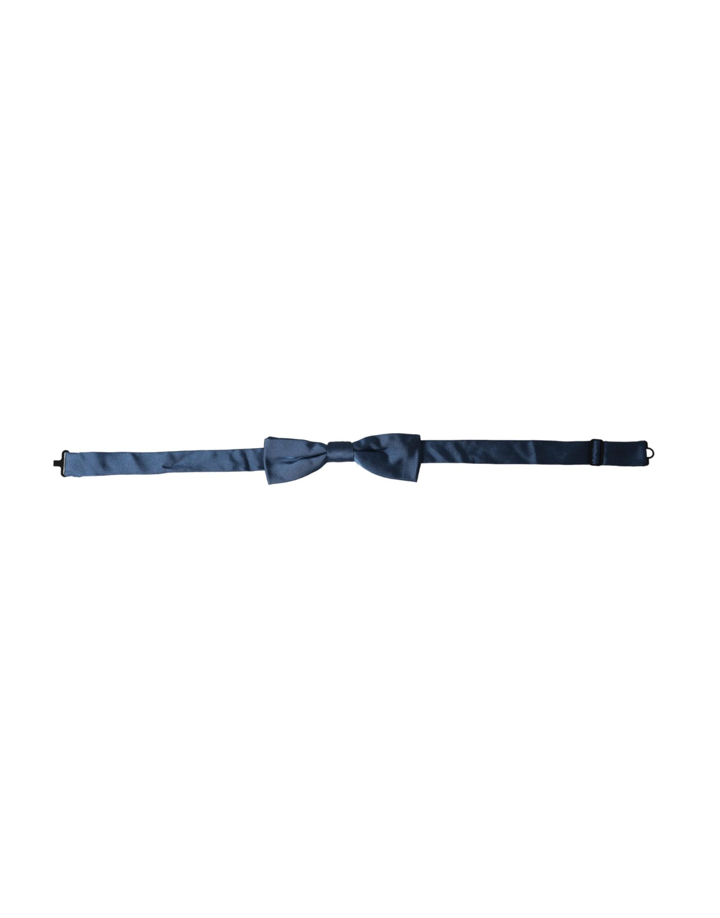 Pajarita de seda satinada azul ajustable para hombre