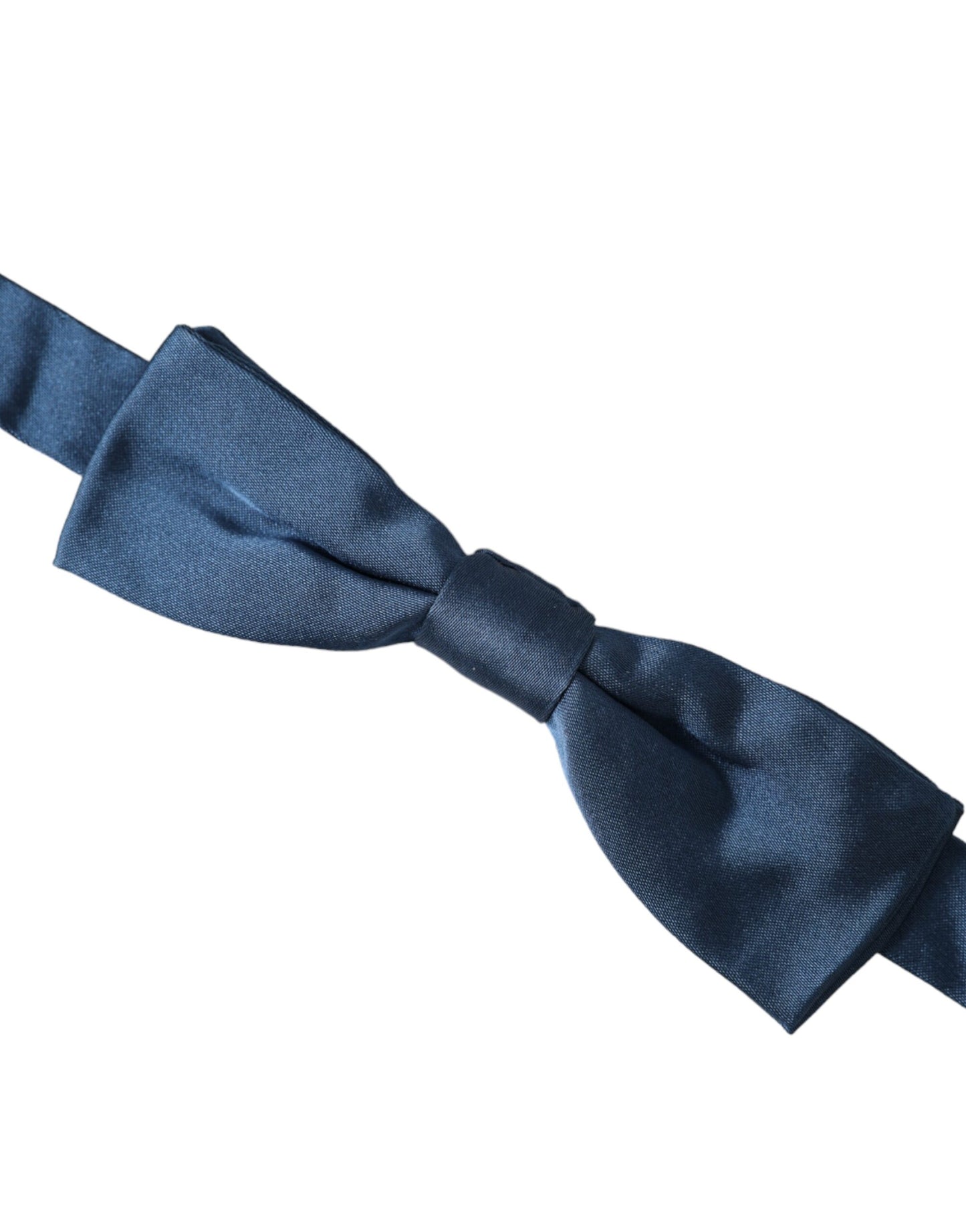 Pajarita de seda satinada azul ajustable para hombre