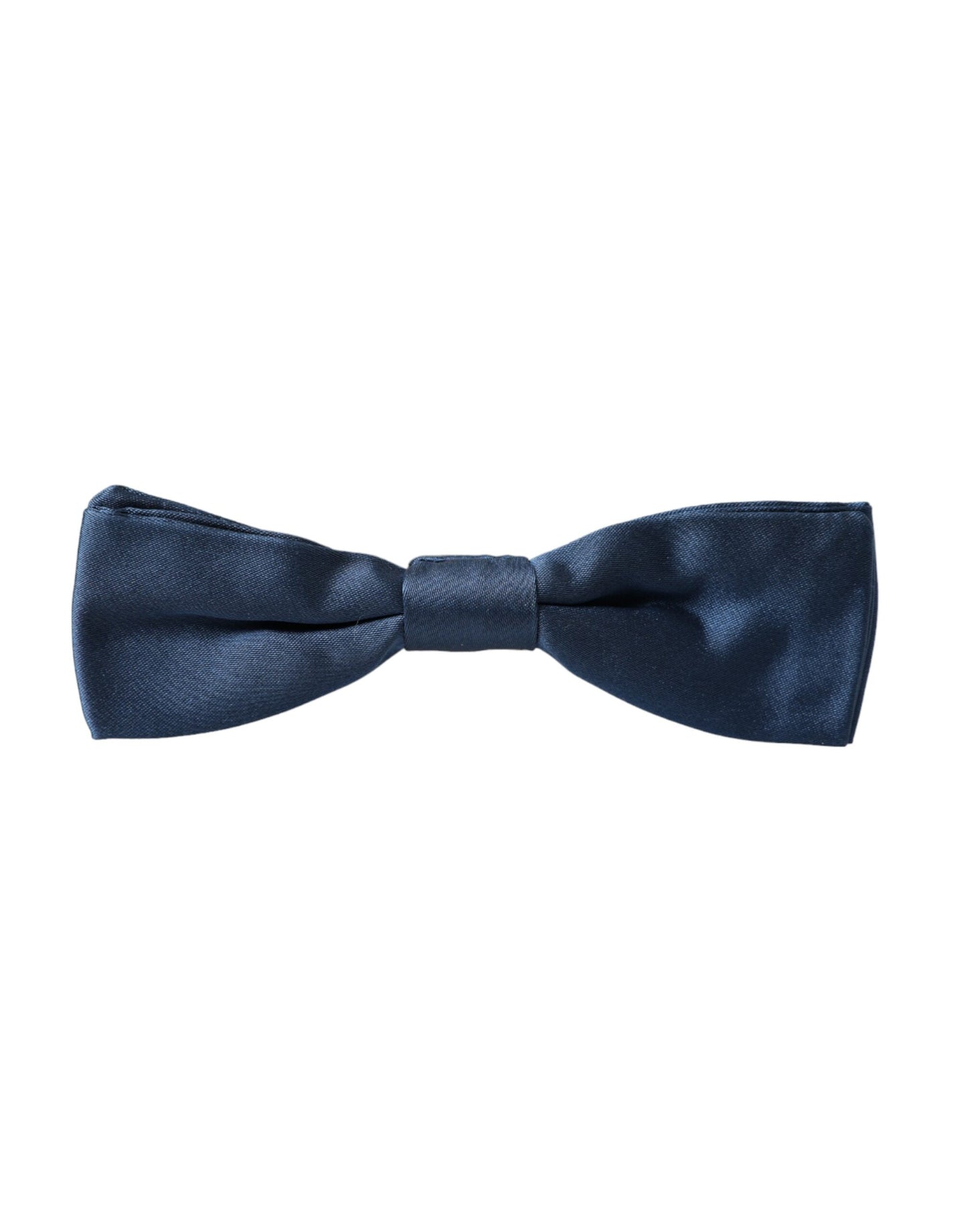 Pajarita de seda satinada azul ajustable para hombre