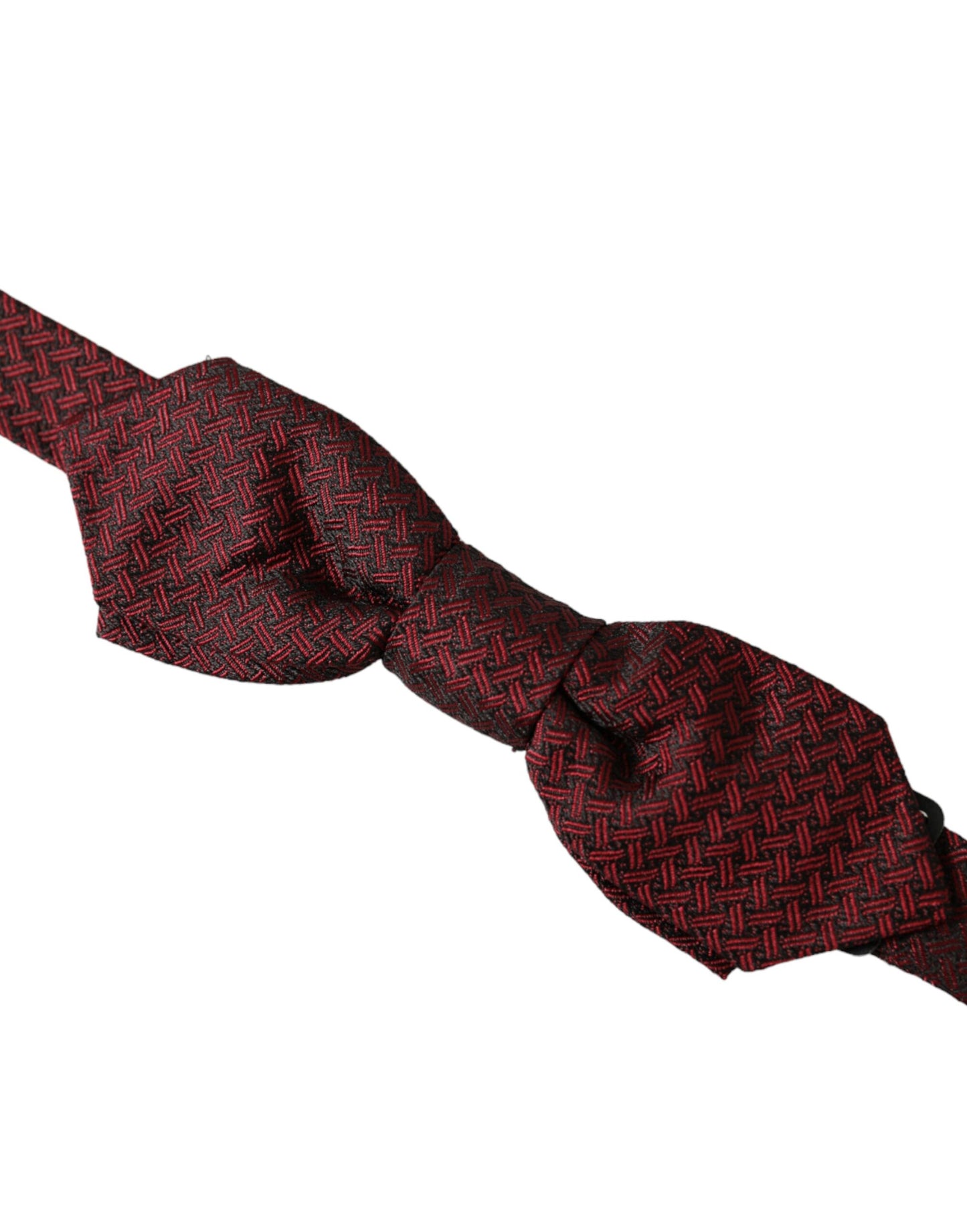 Pajarita de seda roja con cuello ajustable de fantasía para hombre