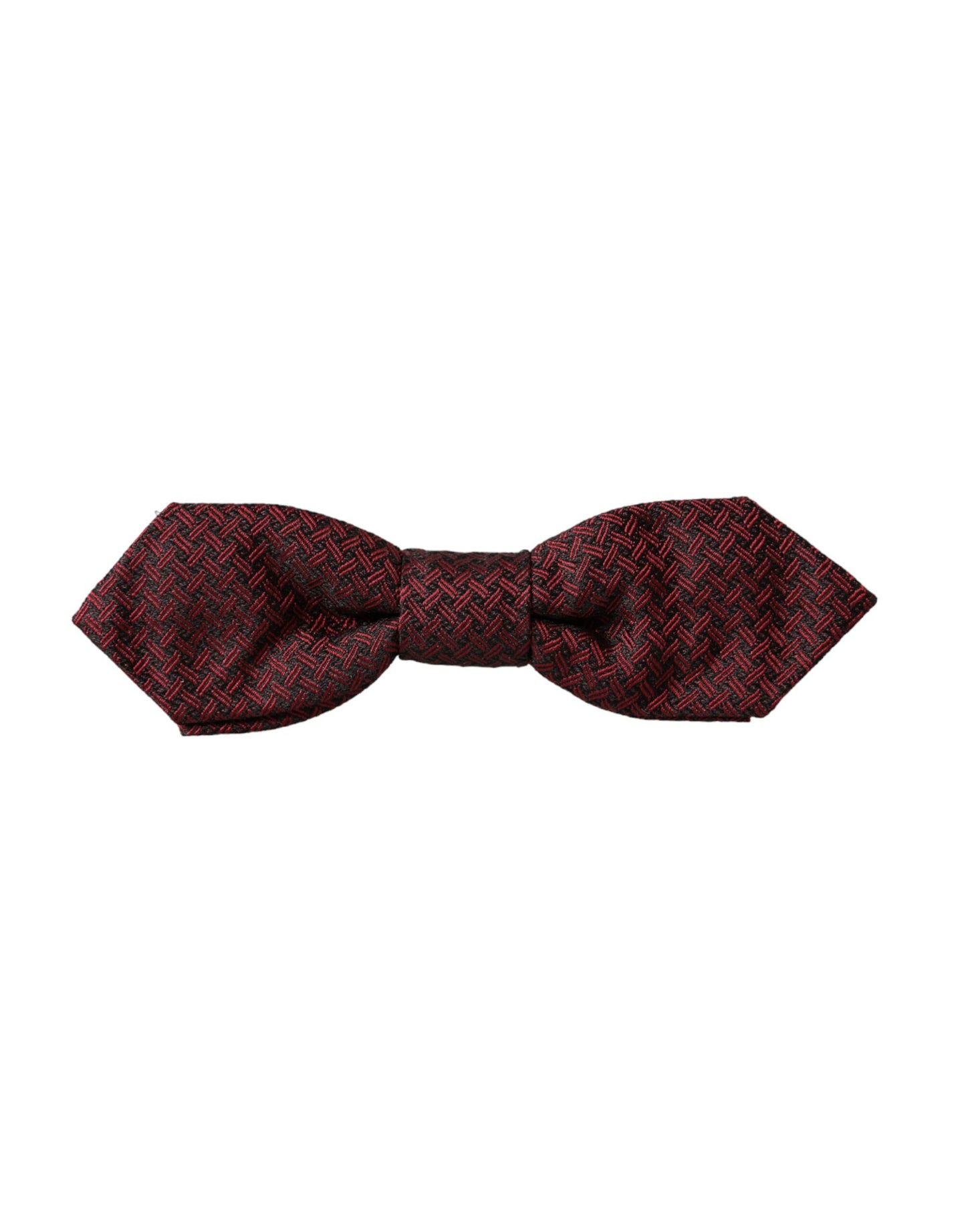Pajarita de seda roja con cuello ajustable de fantasía para hombre