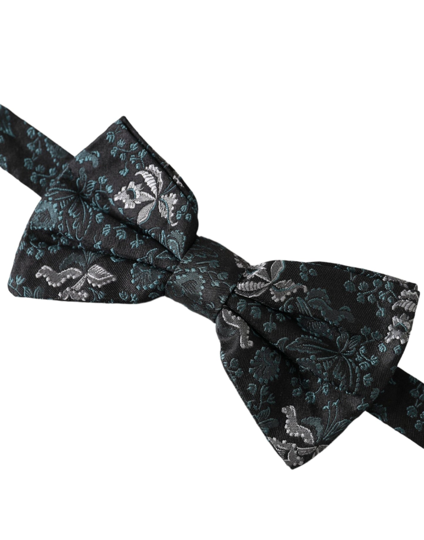 Pajarita ajustable de seda con diseño floral de fantasía multicolor para hombre