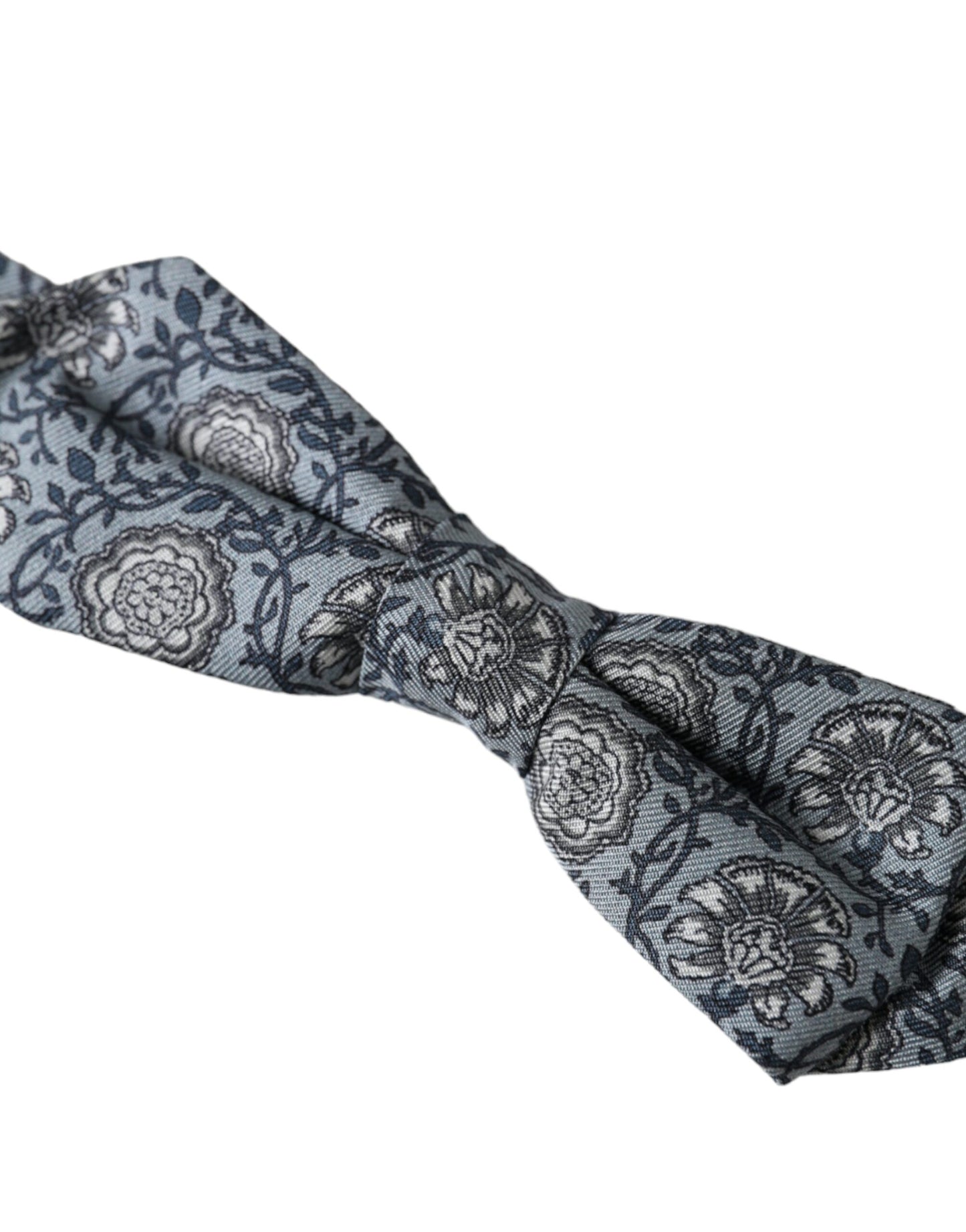 Pajarita de seda gris con cuello ajustable para hombre