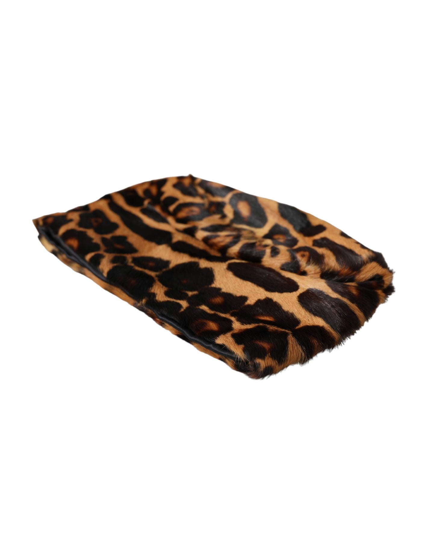 Sombrero de pescador de piel de leopardo marrón para mujer