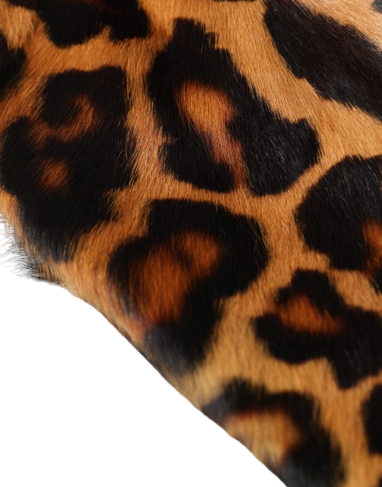 Sombrero de pescador de piel de leopardo marrón para mujer