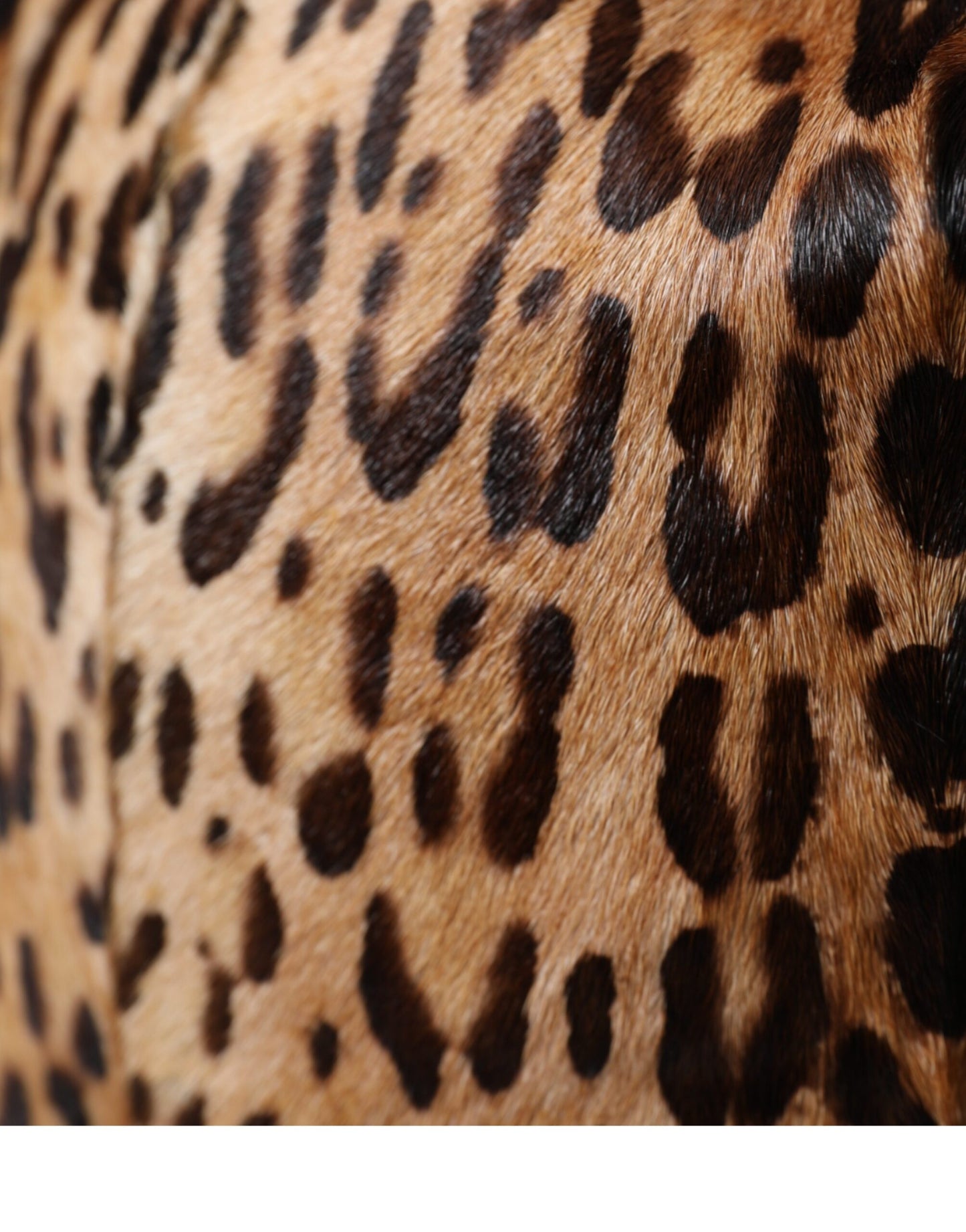 Sombrero de pescador de piel de leopardo marrón para mujer