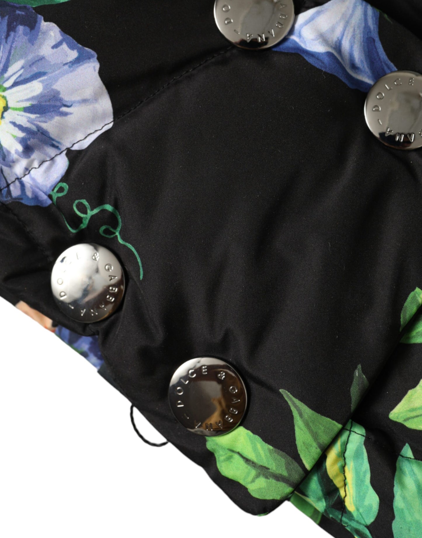 Gorro envolvente con estampado floral negro
