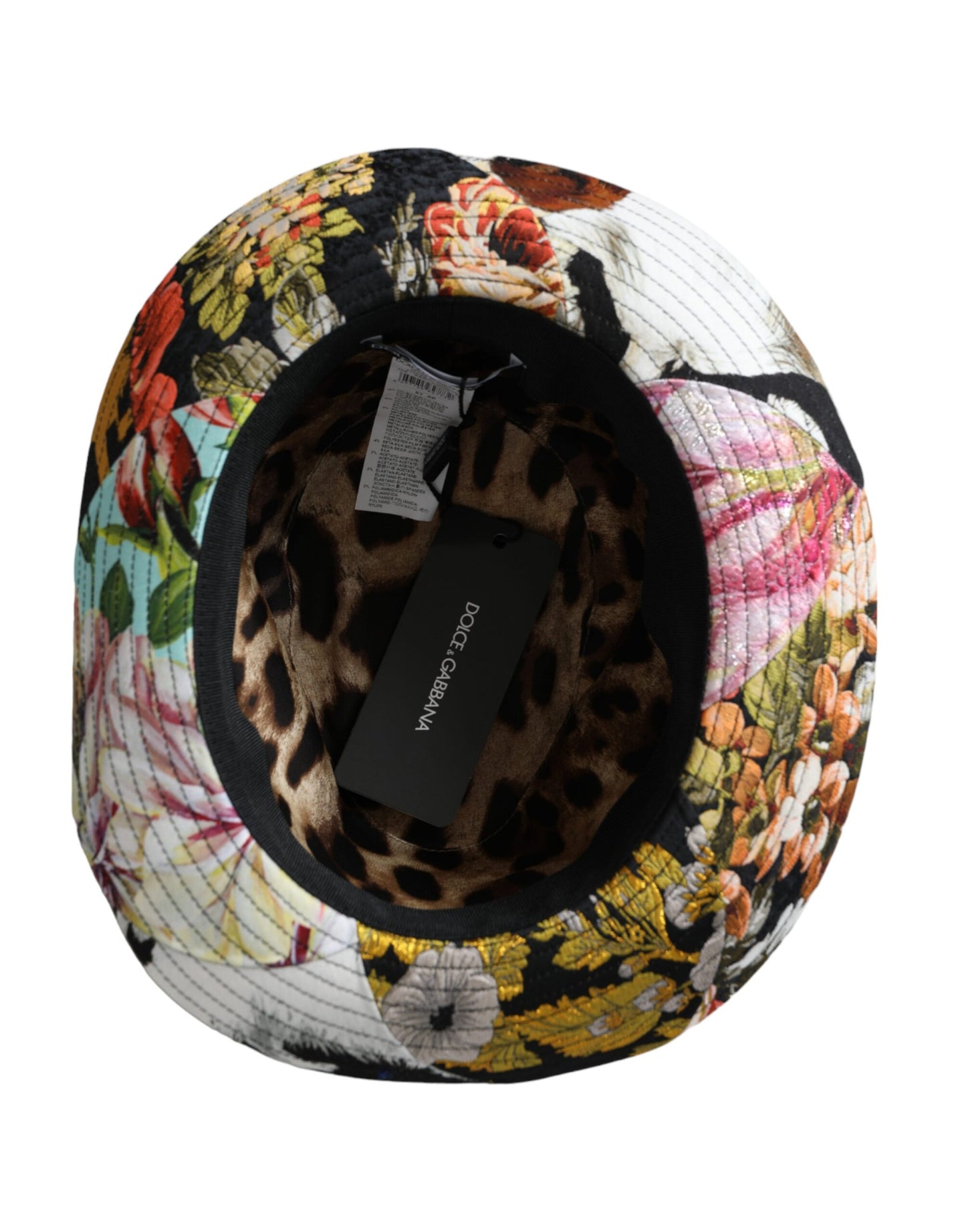 Sombrero Fedora de ala ancha con parches multicolores para mujer