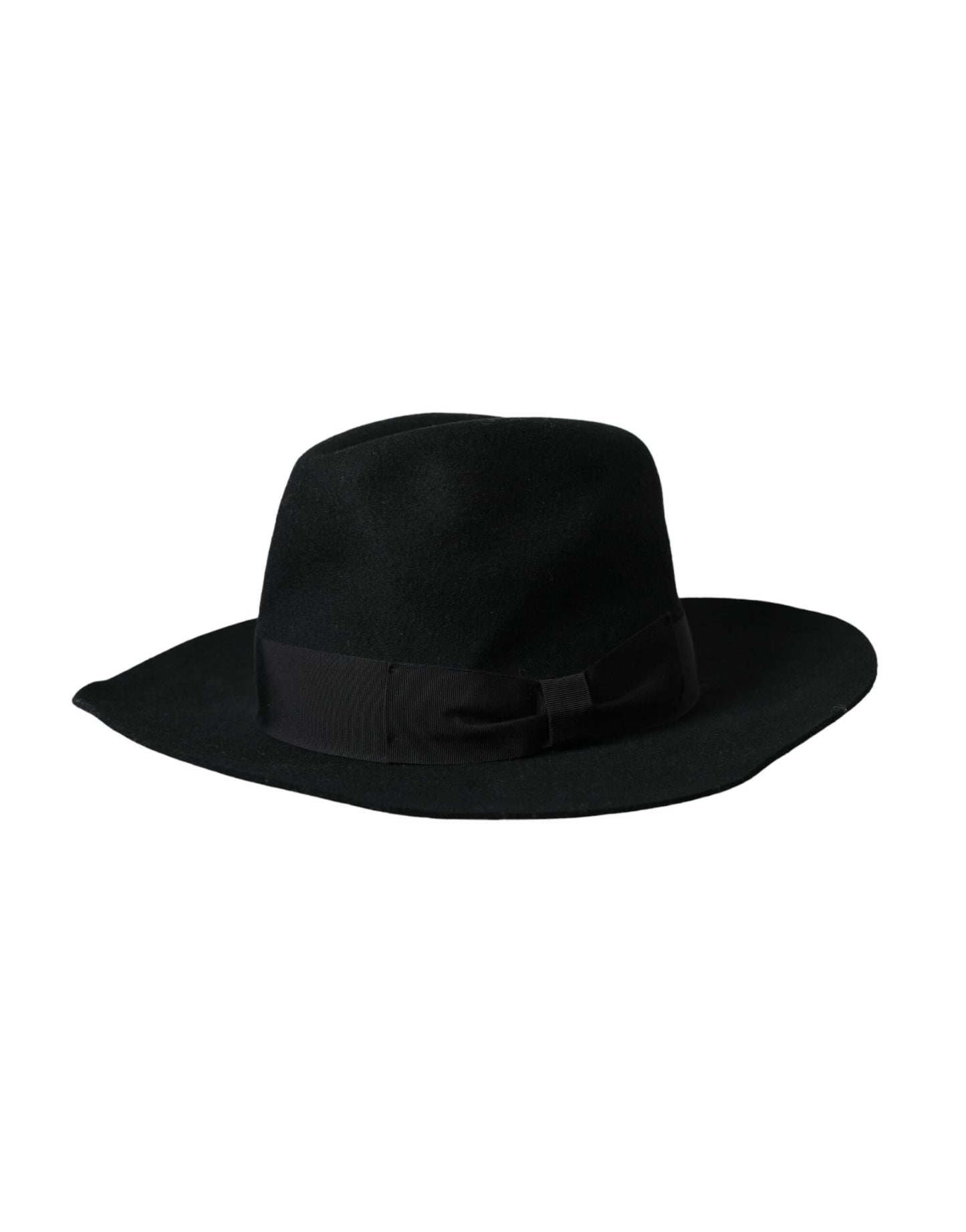 Sombrero fedora trilby de conejo negro para mujer
